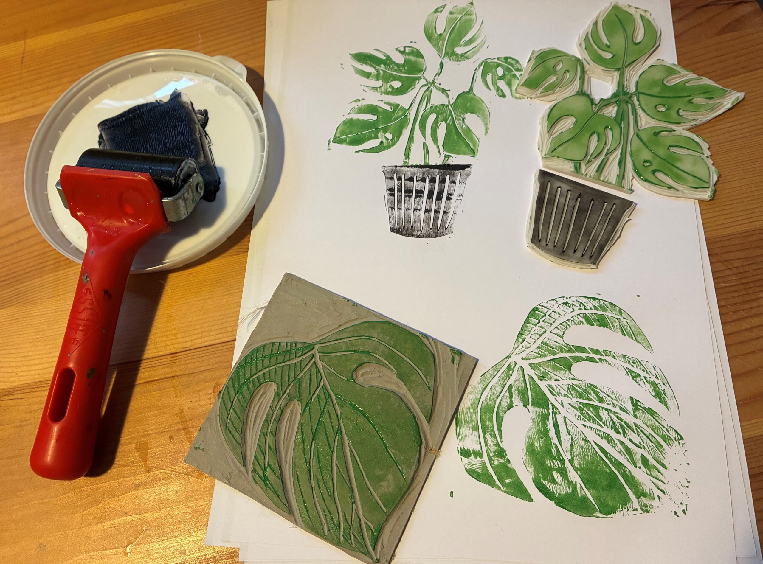 Family Half Term Lino Printing